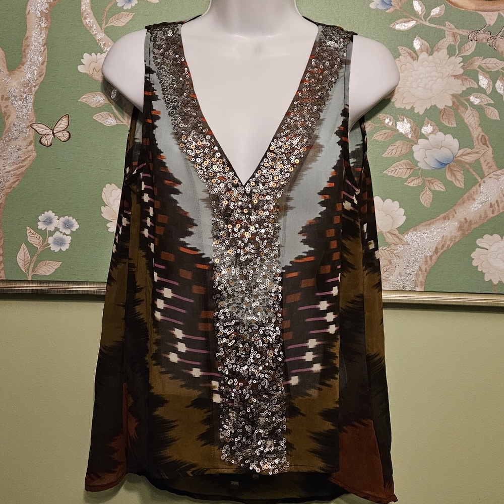Sanctuary Clothing Semi Sheer Embellished Size S